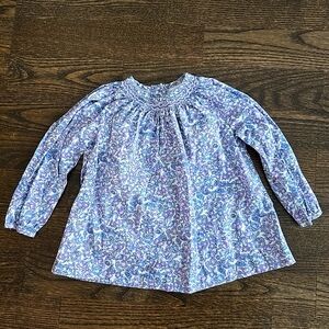 Ralph Lauren baby girl Blouse Floral Purple Size 12M